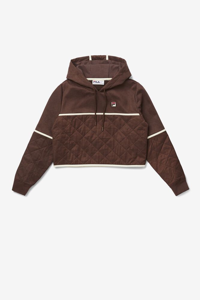 Fila Hoodie Womens Brown - Ivy - Philippines 8521069-XI